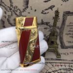 ARW 1:1 Perfect Replica Cartier Classic Fusion Red Jet lighter Red&Gold Lighter